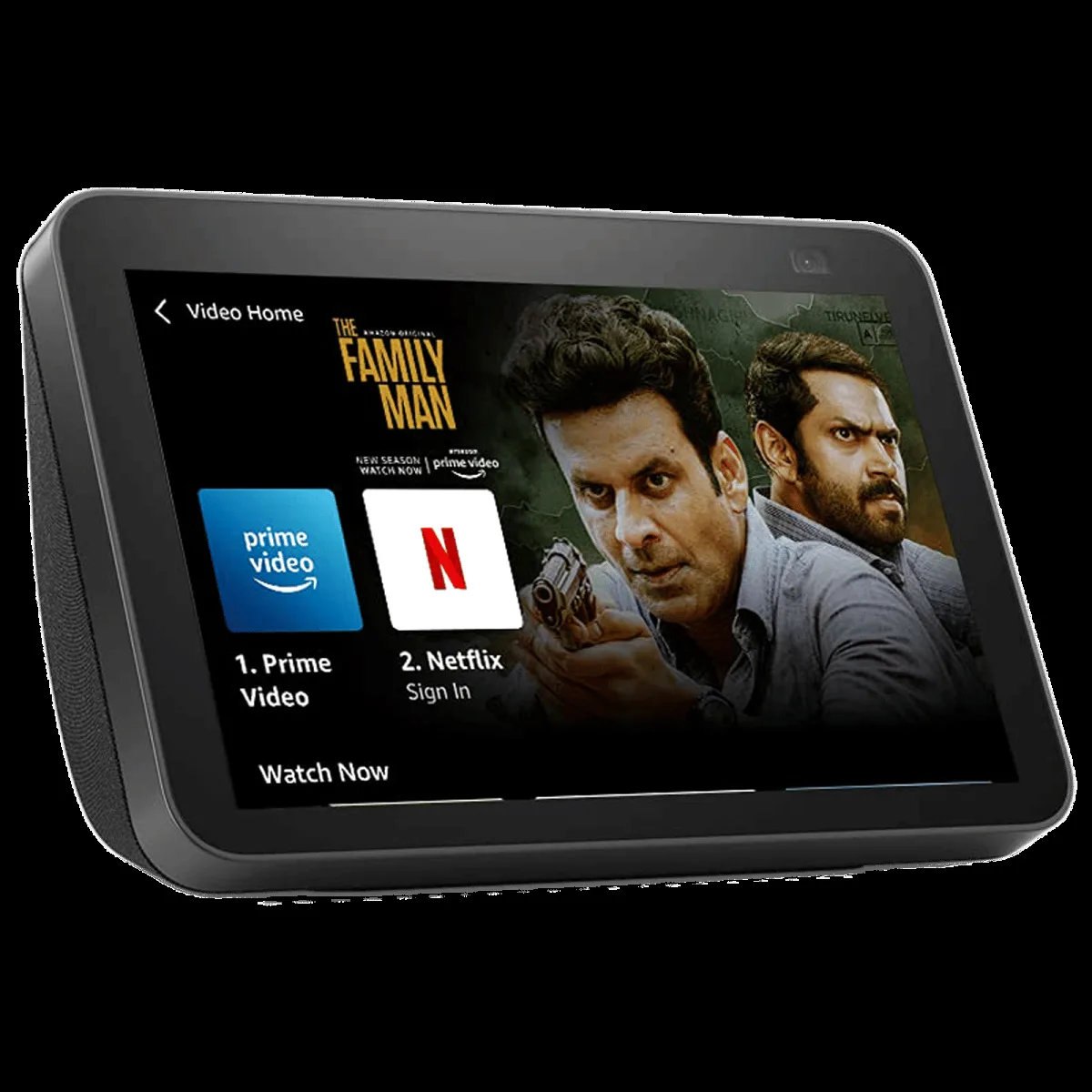 amazon Echo Show 8 (2nd Gen) with Built-in Alexa Smart Wi-Fi Speaker (Passive Bass Radiator Neodymium Speakers, Black)