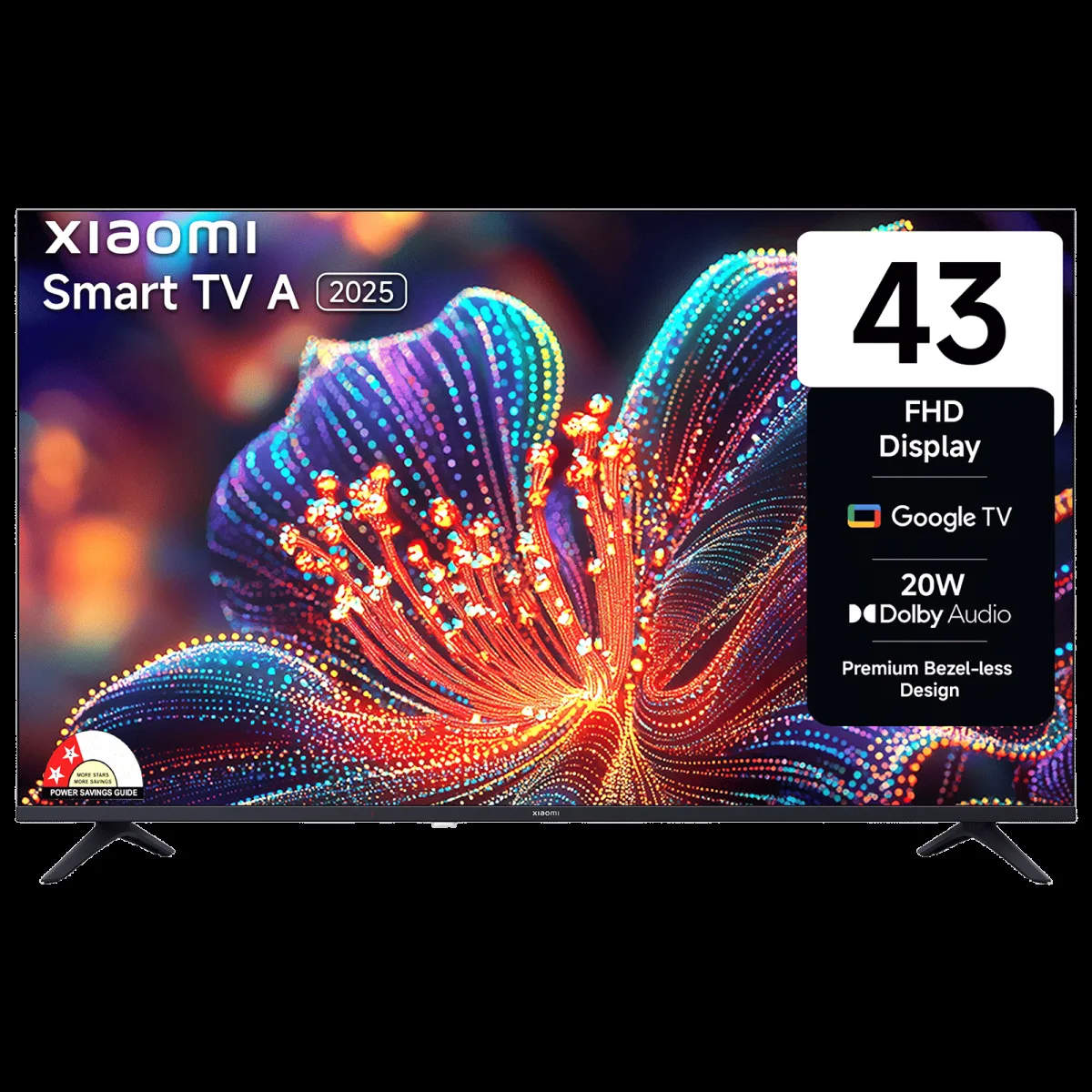 Xiaomi A Series 109 cm (43 inch) Full HD LED Smart Google TV with Dolby Audio (2025 model)
