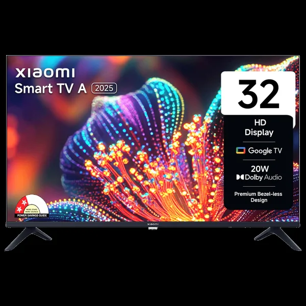 Xiaomi A Series 80 cm (32 inch) 2 Star HD LED Smart Google TV with Dolby Audio (2025 model)