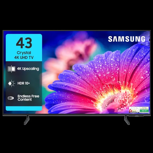 SAMSUNG UE81A 109 cm (43 inch) 4K Ultra HD LED Smart Tizen TV with Motion Xcelerator (2025 Model)