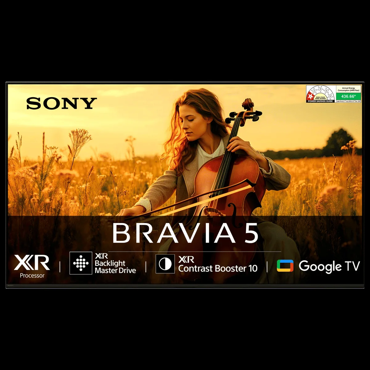 SONY BRAVIA 5 190 cm (75 inch) 1 Star Mini LED 4K Ultra HD Smart Google TV with Dolby Vision & Dolby Atmos (2025 model)