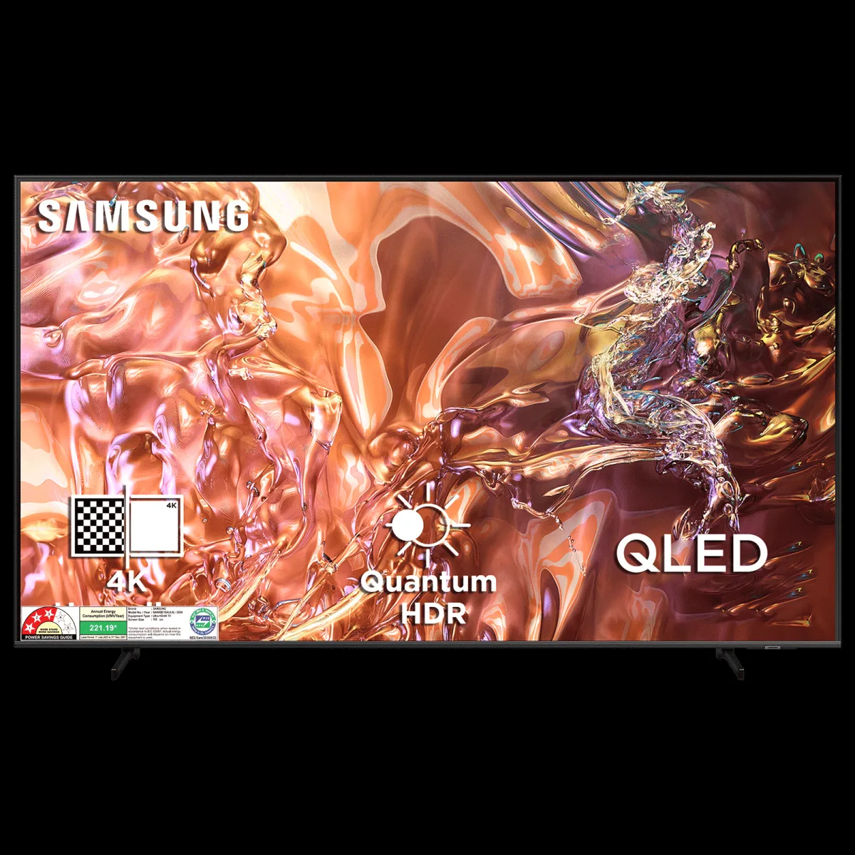SAMSUNG QE1D 165 cm (65 inch) 3 Star QLED 4K Ultra HD Smart Tizen TV with 4K Upscaling (2024 model)