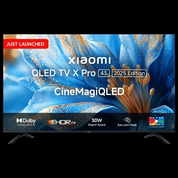 Xiaomi X Pro Series 109 cm (43 inch) 4K Ultra HD QLED Smart Google TV with Google Voice Assistant (2025 model)
