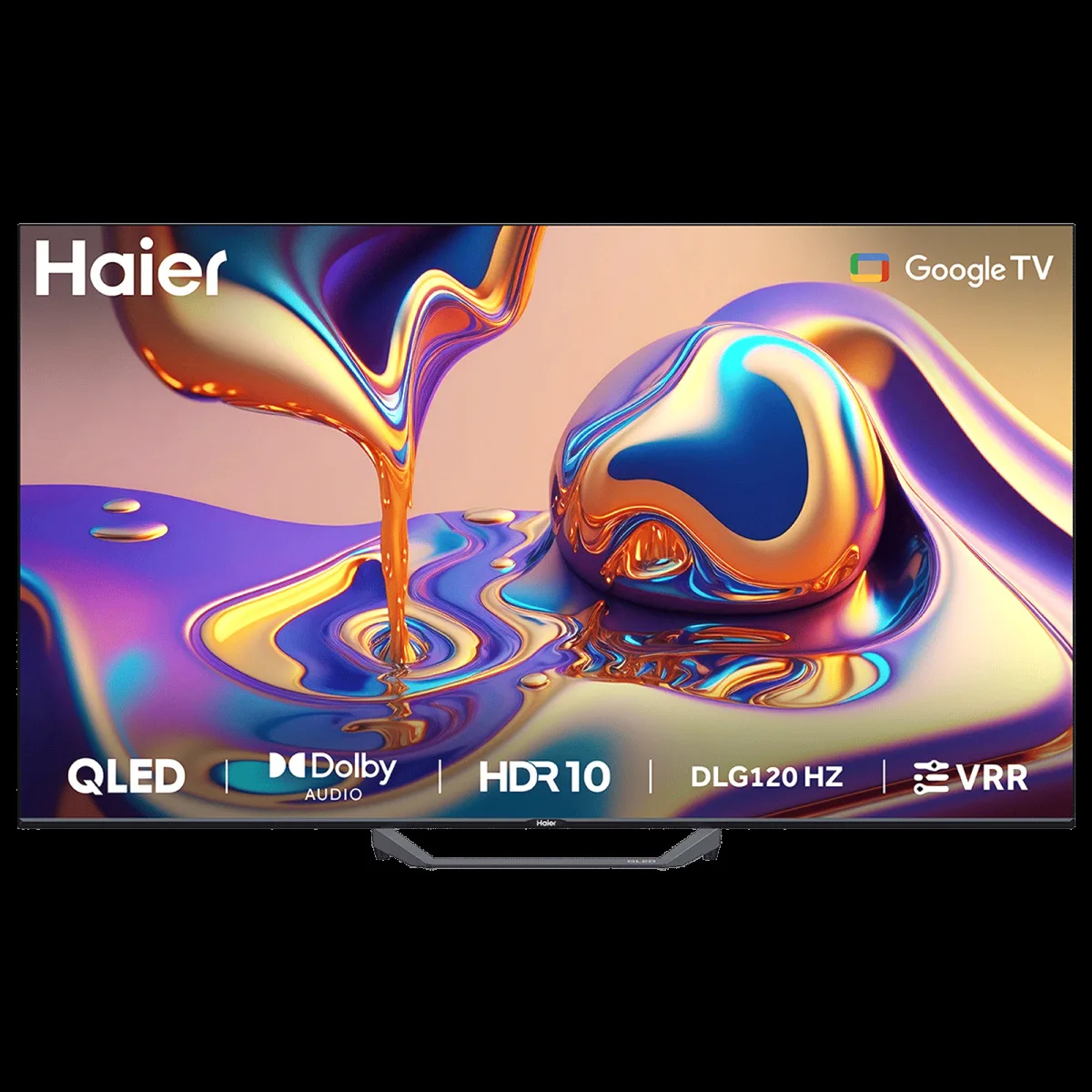 Haier 55S80F 140 cm (55 inch) 3 Star 4K Ultra HD QLED Smart Google TV with Google Assistant Support (2025 model)