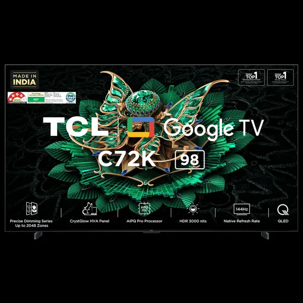 TCL C72K 247 cm (98 inch) 4 Star 4k Ultra HD Google TV with Precise Dimming Technology (2025 model)
