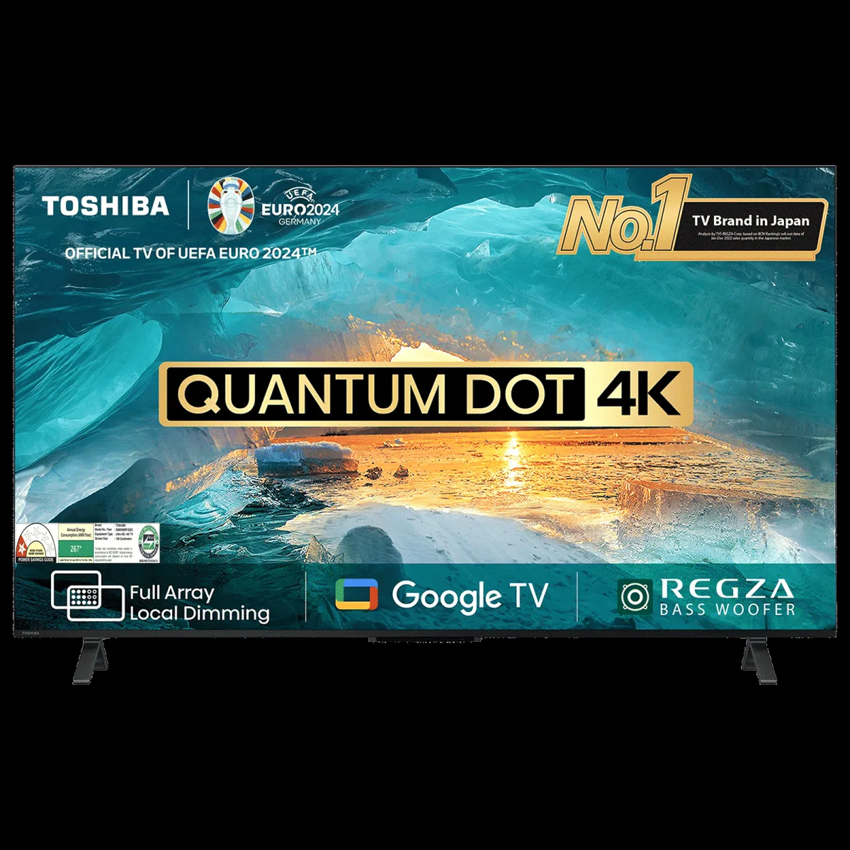 TOSHIBA M550MP 140 cm (55 inch) 1 Star 4K Ultra HD QLED Smart Google TV with Built-in Google Assistant (2023 model)
