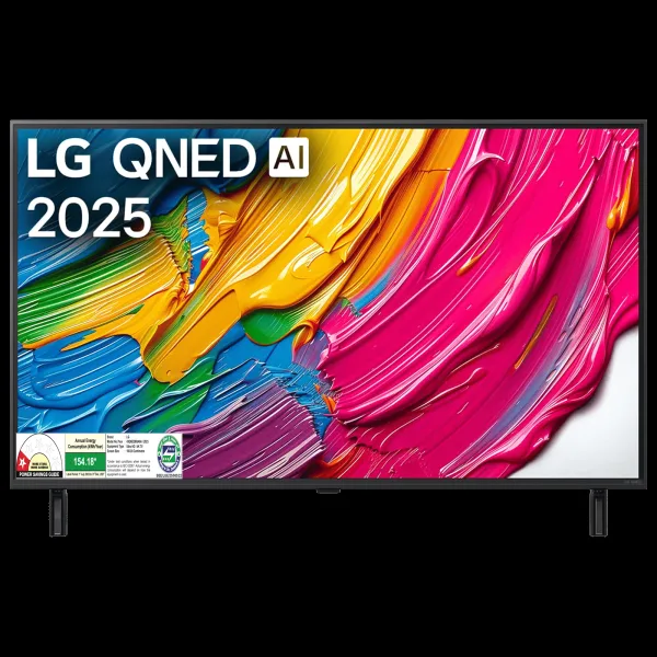 LG QNED 8BA 109 cm (43 inch) 1 Star QNED 4K Ultra HD Smart WebOS TV with Dolby Atmos (2025 Model)