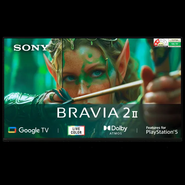 SONY BRAVIA 2 II 140 cm (55 inch) 2 Star 4K Ultra HD LED Smart Google TV with Built- in Chromecast (2025 model)