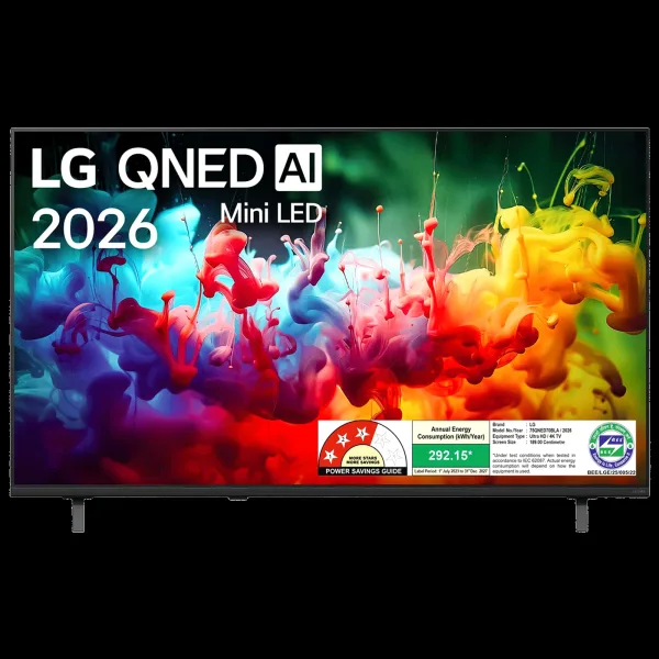 LG QNED70 190 cm (75 inch) 3 Star QNED Mini LED 4K Ultra HD Smart webOS TV with 4K Super Upscaling (2026 model)
