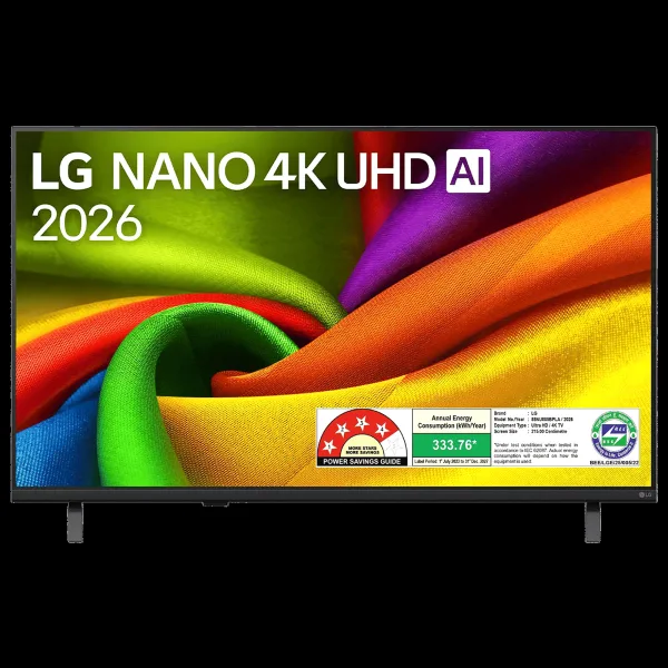 LG NanoCell AI NU885 215 cm (85 inch) 4 Star 4K Ultra HD Smart webOS TV with Intelligent Voice Recognition (2026 model)