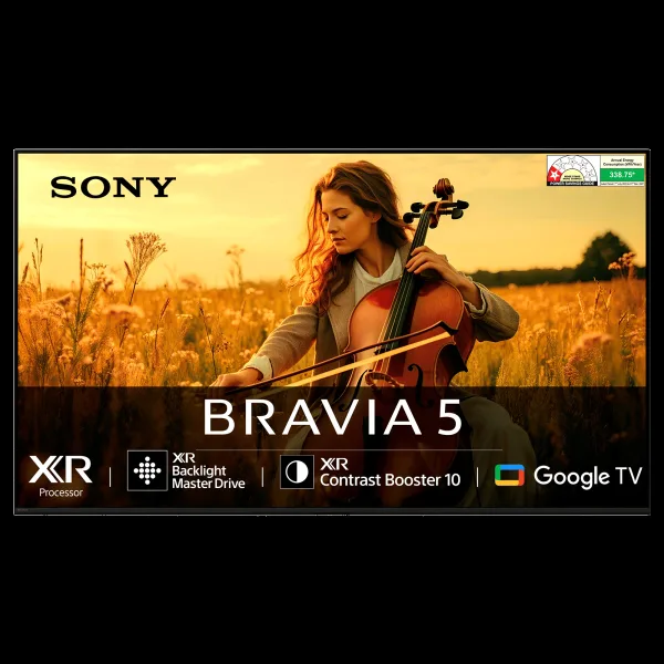 SONY BRAVIA 5 165 cm (65 inch) Mini LED 4K Ultra HD Smart Google TV with Dolby Vision & Dolby Atmos (2025 model)