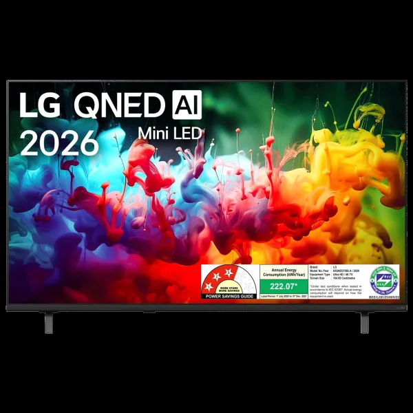 LG QNED70 165 cm (65 inch) 3 Star QNED Mini LED 4K Ultra HD Smart webOS TV with Intelligent Voice Recognition (2026 model)