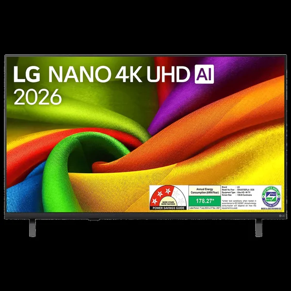 LG NU870B 139.7 cm (55 inch) 3 Star Nano Cell 4K Ultra HD Smart WebOS TV with Intelligent Voice Recognition (2026 model)