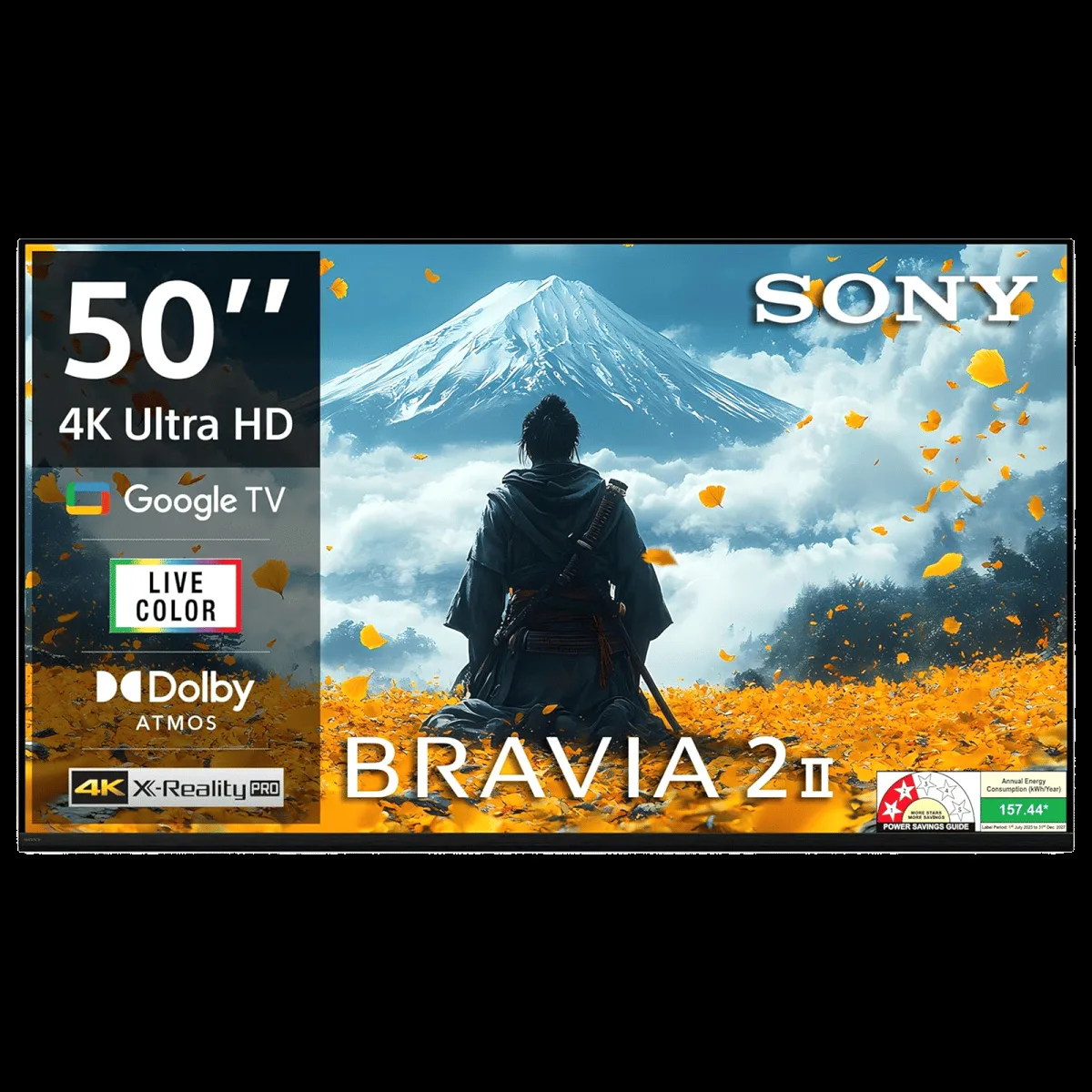 SONY BRAVIA 2 II 127 cm (50 inch) 2 Star LCD 4K Ultra HD Smart Android TV with Google Voice Assistant (2025 model)