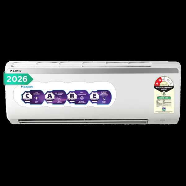 DAIKIN 1.5 Ton 2 Star Split AC (Copper Condenser, PM 2.5 Filter, FTQ50XV16VCA)