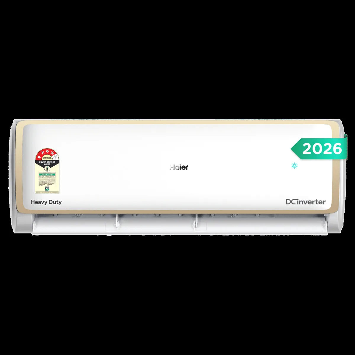 Haier Elegante Heavy Duty AI Plus Convertible 1.5 Ton 4 Star Inverter Split AC with 4 Way Swing (Copper Condenser, HSA18EP-GAI4NB-I)