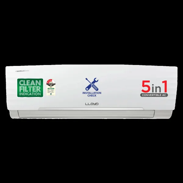 LLOYD 5 in 1 Convertible 1 Ton 3 Star Inverter Split AC with Anti-Viral Dust Filter ( Copper Condenser, GLS12I3FWAEA)