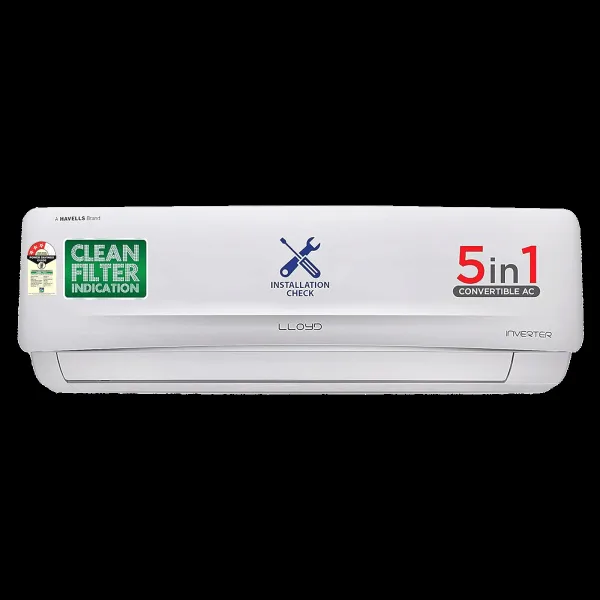 LLOYD Element 5 in 1 Convertible 1 Ton 3 Star Inverter Split AC with Anti-Viral Dust Filter (Copper Condenser, GLS12I3FOSEV)