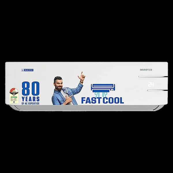 Blue Star 4 in 1 Convertible 0.9 Ton 3 Star Inverter Split AC with Self Diagnosis (Copper Condenser, IA311YNU)