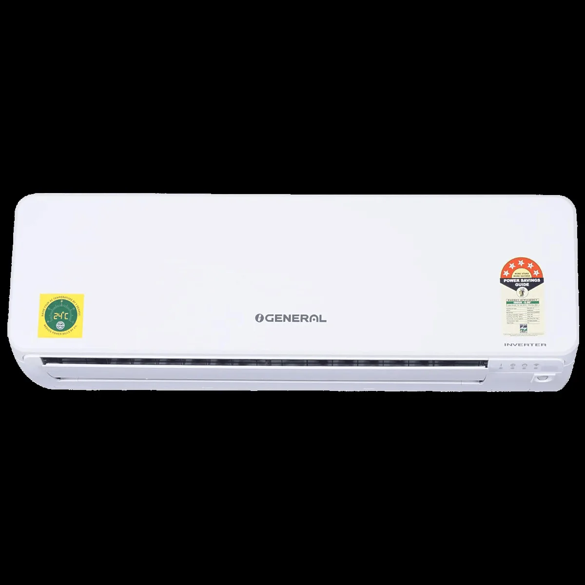 O GENERAL 1 Ton 5 Star Inverter Split AC (Copper Condenser, PM 2.5 Filter, ASGG12CGTB-B)