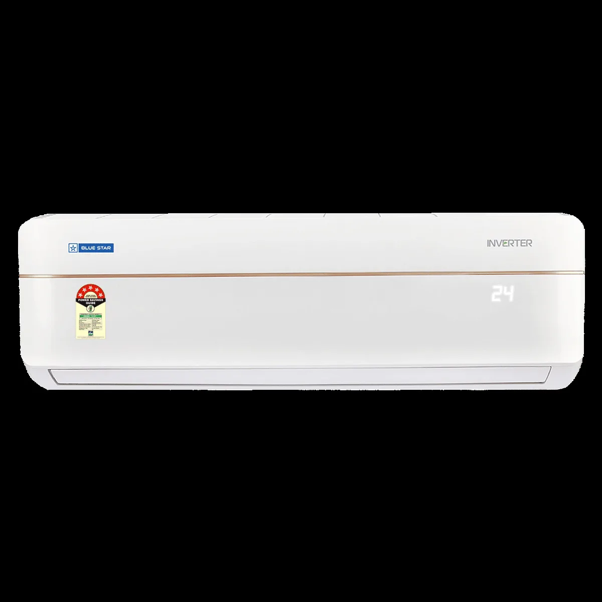 Blue Star V Series 5 in 1 Convertible 1 Ton 5 Star Inverter Split Smart AC with Voice Activated Controls (Copper Condenser, IC512VNUAV)
