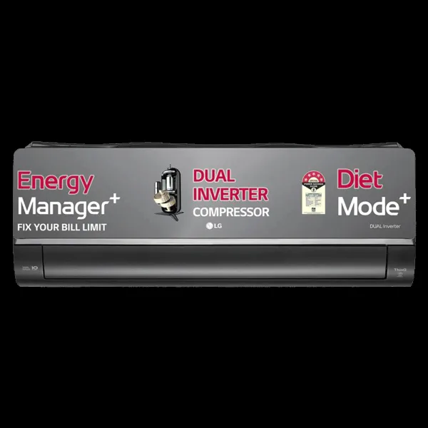 LG 6 in 1 Convertible 1.5 Ton 5 Star Dual Inverter Split Smart AC with ThinQ App Control (2026 Model, Copper Condenser, AS-Q19MWZE.ANLG)