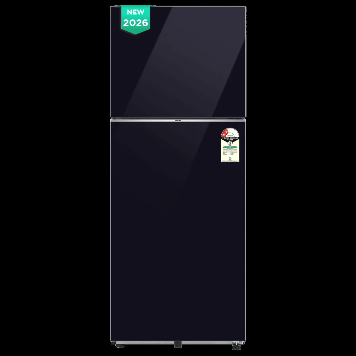 Samsung RT45 419 Litres 2 Star Frost Free Double Door Smart Wifi Enabled Refrigerator with Bespoke AI (RT45HB6A4222HL, Black Glass) (2026 Model)