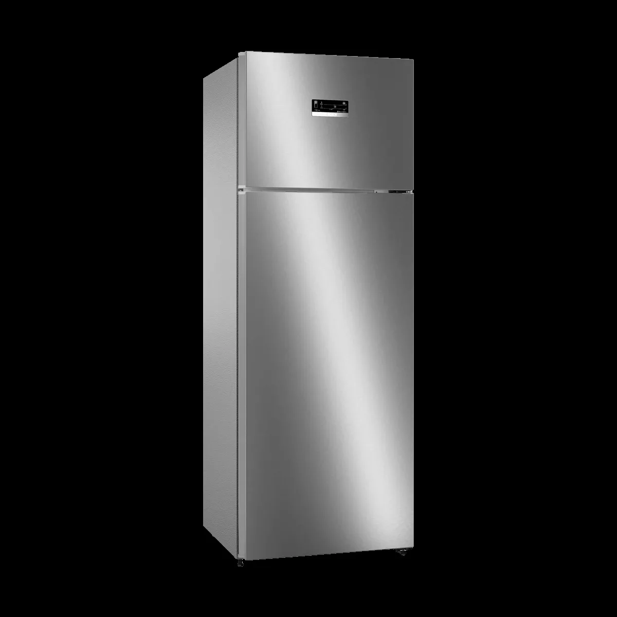 BOSCH Series 4 368 Litres 3 Star Frost Free Double Door Refrigerator (CTC39K03NI, Smoky Steel)