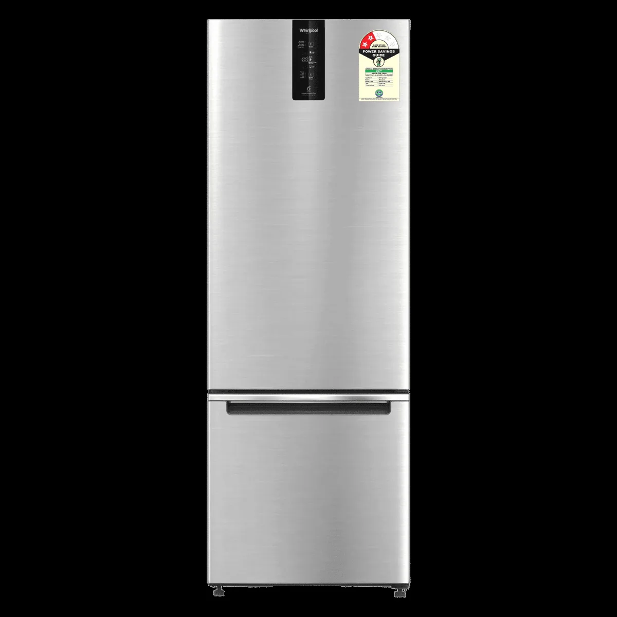 Whirlpool Intellifresh Pro 285 Litres 2 Star Frost Free Double Door Bottom Mount Convertible Refrigerator with 6th Sense Technology (IFPRO BM INV CNV 3, Grey)