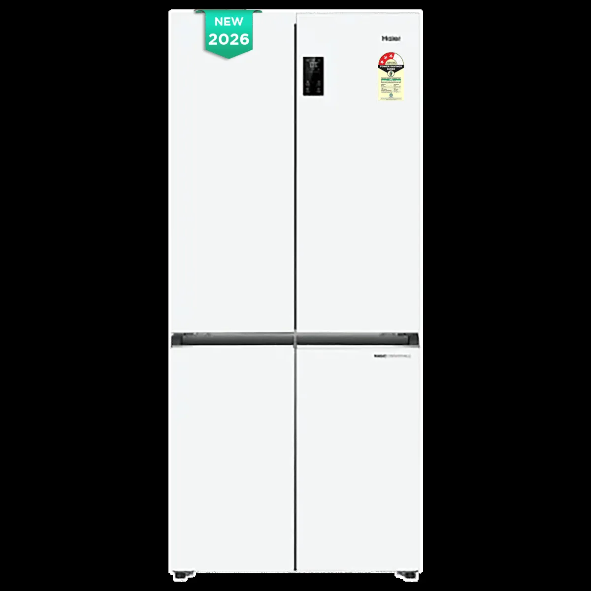 Haier Vogue Lumiere 520 Litres 3 Star Frost Free Side by Side Refrigerator with Digital Display Panel (HRB-600PW, Pearl White) (2026 Model)