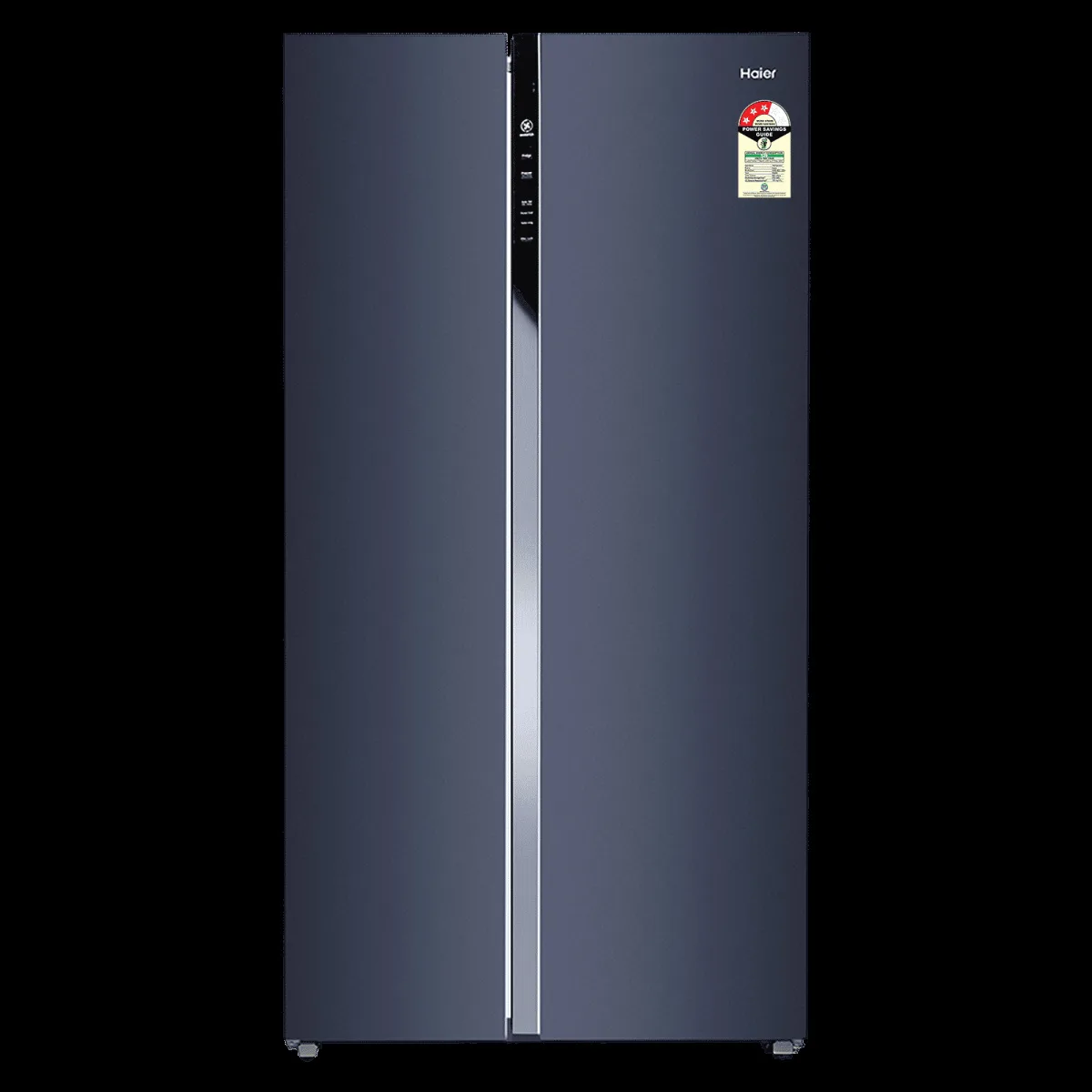 Haier 602 Litres 3 Star Frost Free Side By Side Door Smart Wifi Enabled Convertible Refrigerator with Deo Fresh Technology (HRS-682GKU1, Graphite Black)