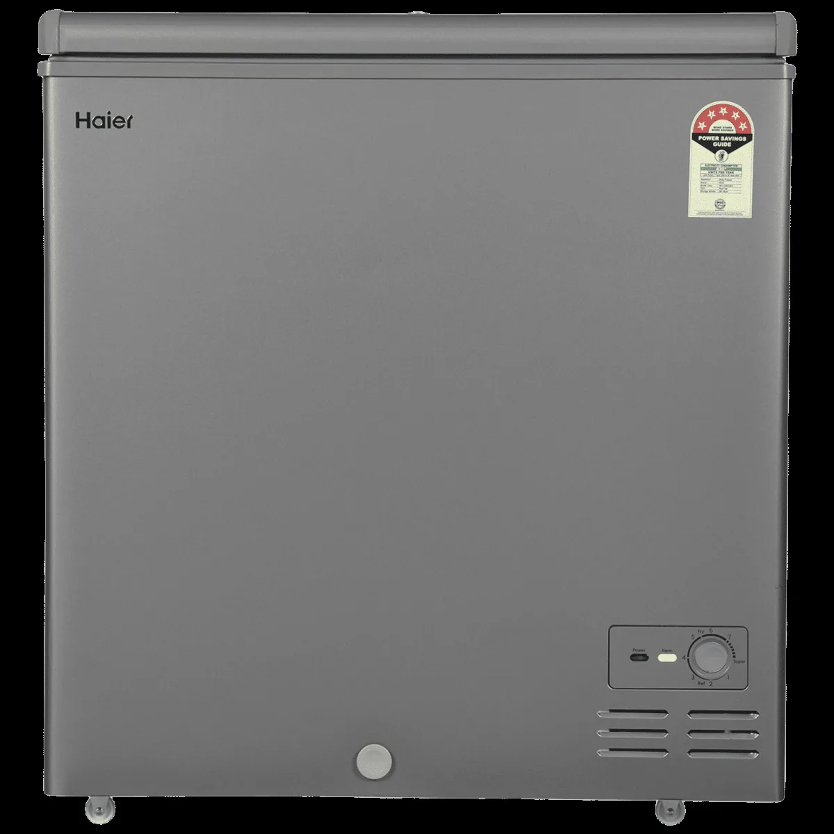 Haier Titanium 225 Litres 5 Star Single Door Deep Freezer (Stabilizer Free Operation, HFC-225SME5, Grey)