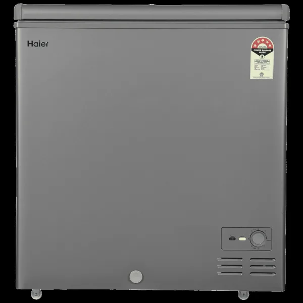 Haier Titanium 225 Litres 5 Star Single Door Deep Freezer (Stabilizer Free Operation, HFC-225SME5, Grey)