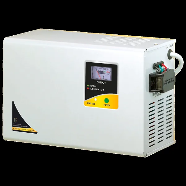 V-GUARD 12 Amps Voltage Stabilizer For Up to 1.5 Ton Air Conditioner (150 - 285 V, Built-In Thermal Overload Protection, VND 400, Grey)
