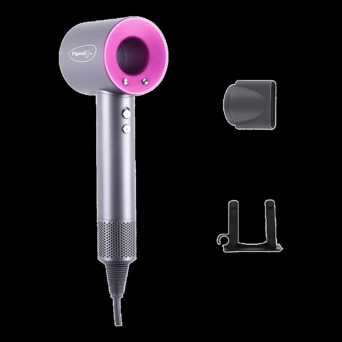 PIGEON Elegant BLDC 2-In-1 Hair Dryer with 4 Heat Settings & Cool Shot (Ionic Technology, Grey)