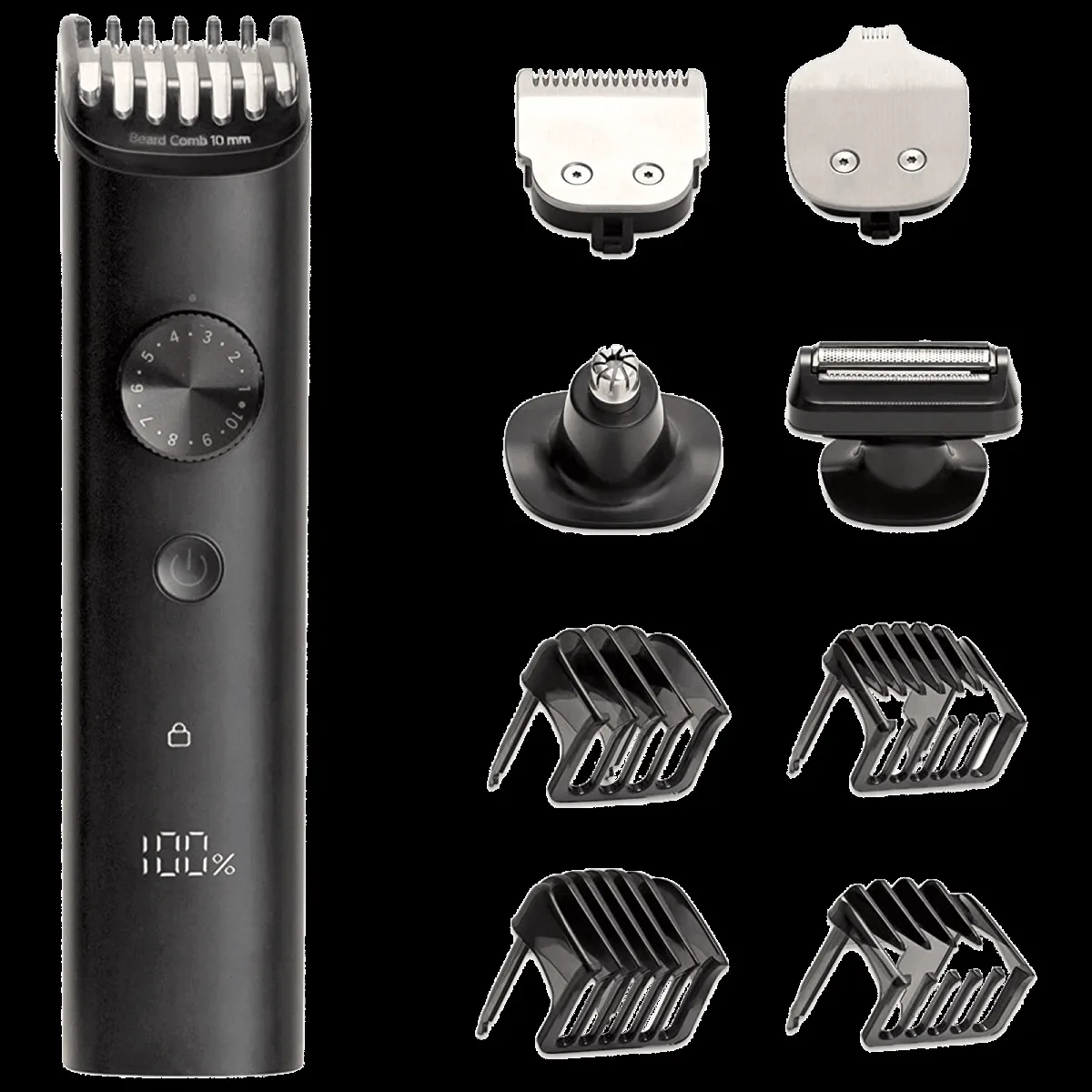Xiaomi Pro 8-in-1 Rechargeable Corded & Cordless Grooming Kit for Body, Nose, Beard & Moustache for Men (90min Runtime, IPX7 Waterproof, Black)