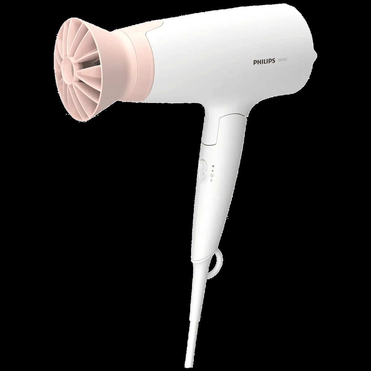 PHILIPS 3000 Series Hair Dryer with 3 Heat Settings & Cool Air Function (Thermo Protect Technology, White & Pink)