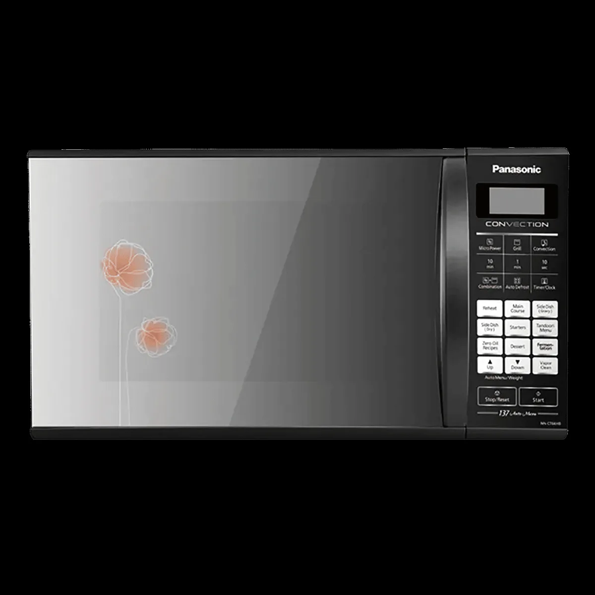 Panasonic 27L Convection Microwave Oven with 137 Autocook Menus (NN-CT66HBFDG, Black)
