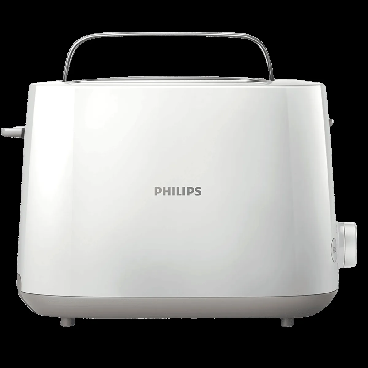 PHILIPS Daily Collection 900W 2 Slice Pop-Up Toaster with Integrated Bun Rack (White)