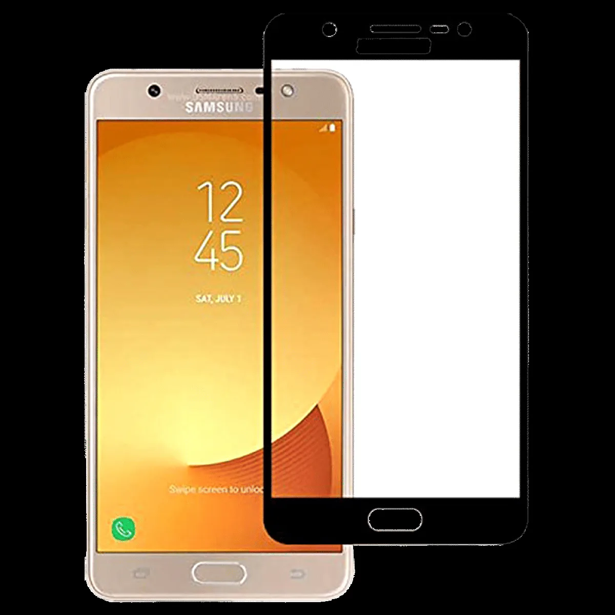 stuffcool Mighty 2.5D Tempered Glass Screen Protector for Samsung Galaxy J7 Max (Fingerprint Resistant)