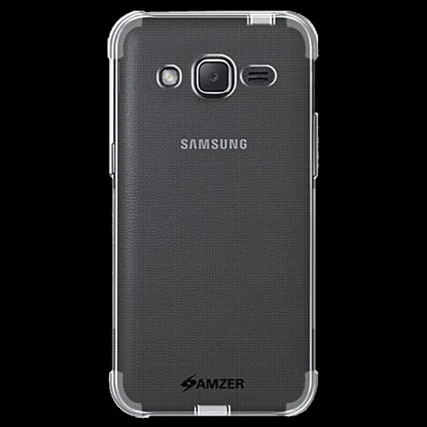 AMZER AMZ98624 Soft TPU Back Cover for Samsung Galaxy J2 (Wear And Tear Protection, Black)