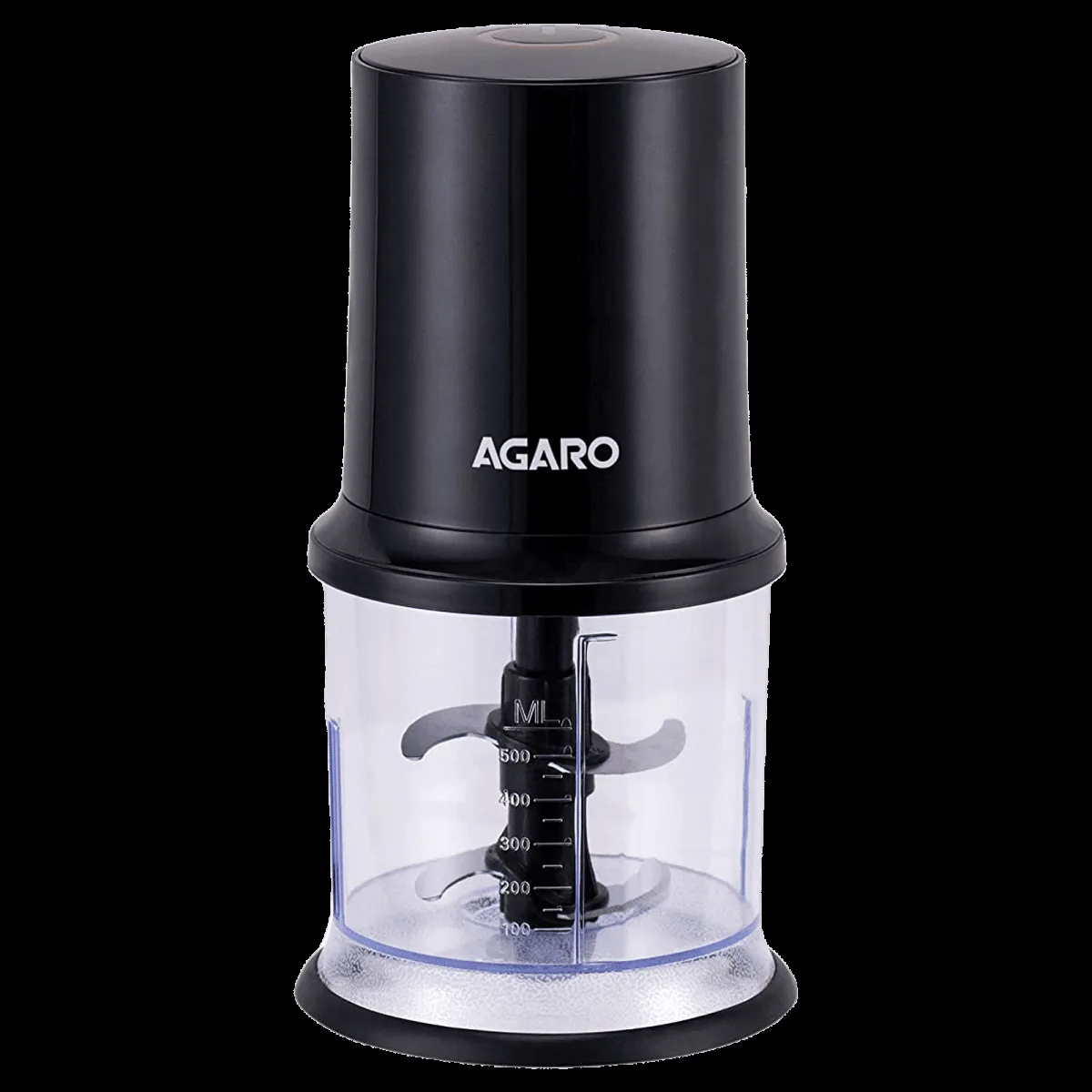 AGARO Elegant 400 Watt Electric Vegetable Chopper with 2 Blades (Black)