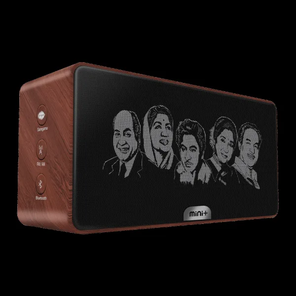 SAREGAMA Carvaan Mini Plus Portable Bluetooth Speaker (Handsfree Calling, Vintage Brown)