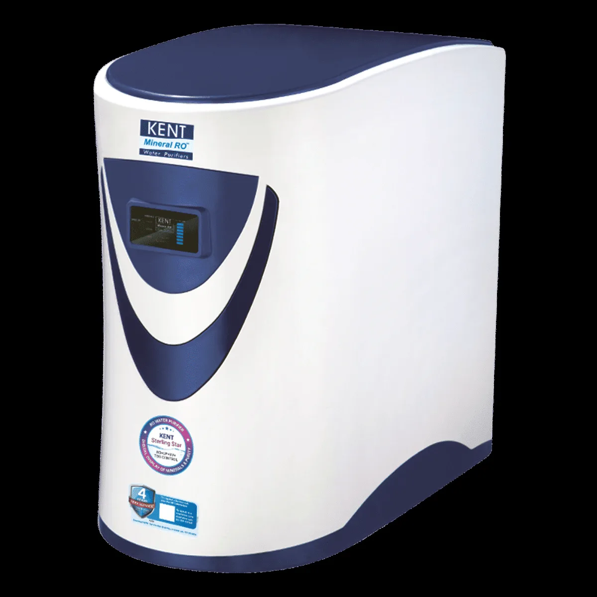 KENT Sterling Star 6L RO + UV + UF + TDS Under the Sink Water Purifier with Digital Purity & Mineral Display (White/Blue)