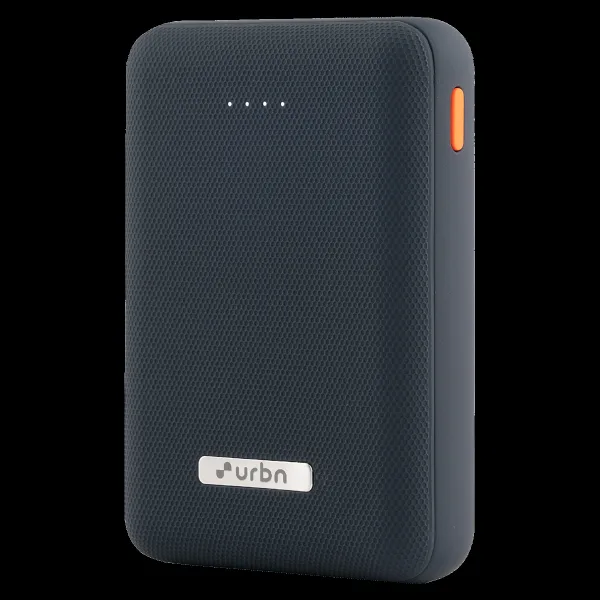 urbn 10000 mAh 12W Fast Charging Power Bank (1 Micro USB Type B, 1 Type C & 2 Type A Ports, Ultra Compact Casing, LED Charging Indicator, Blue)