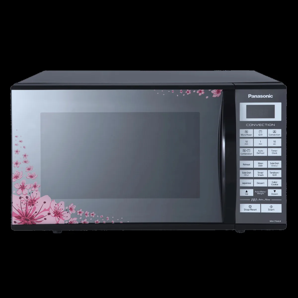 Panasonic 27L Convection Microwave Oven with 101 Autocook Menus (NN-CT64LBFDG, Silver/Black)