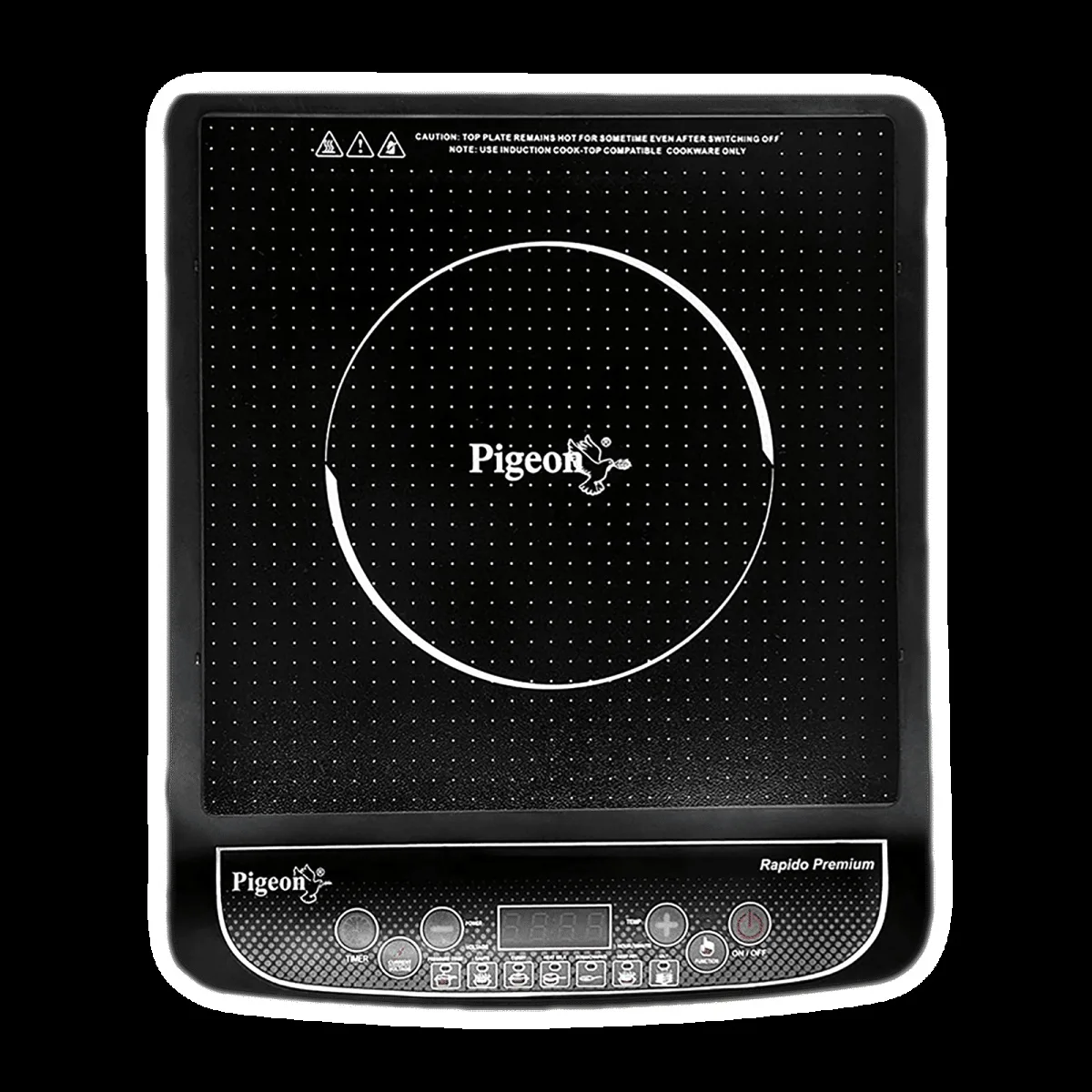 Pigeon Rapido Premium 1800W Induction Cooktop with 7 Preset Menus
