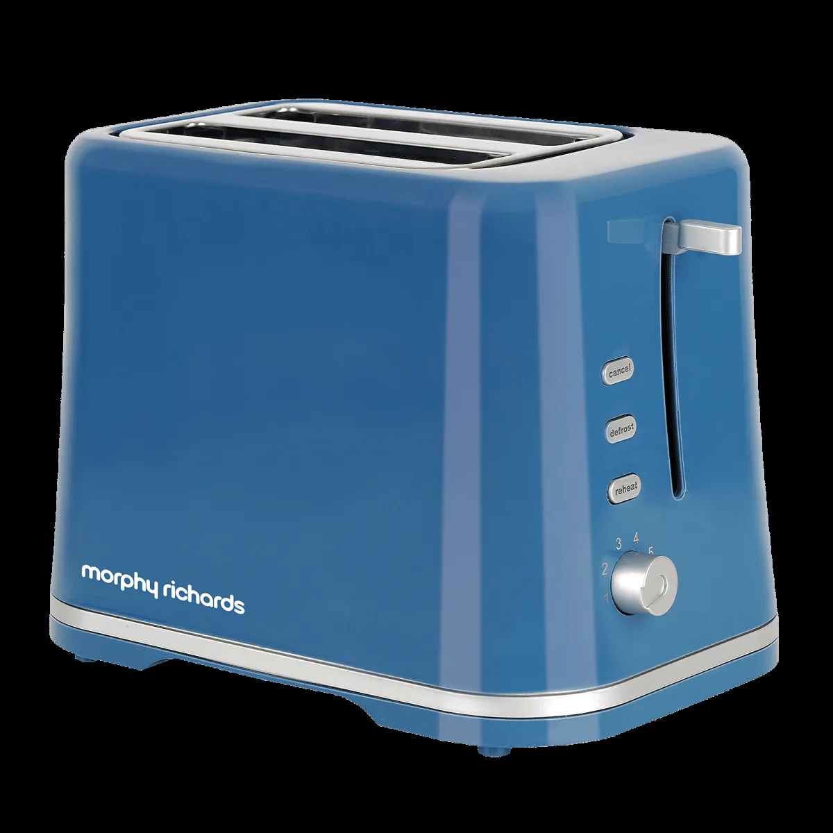 Morphy Richards AT 205 800W 2 Slice Pop-Up Toaster with Defrost Function (Blue)