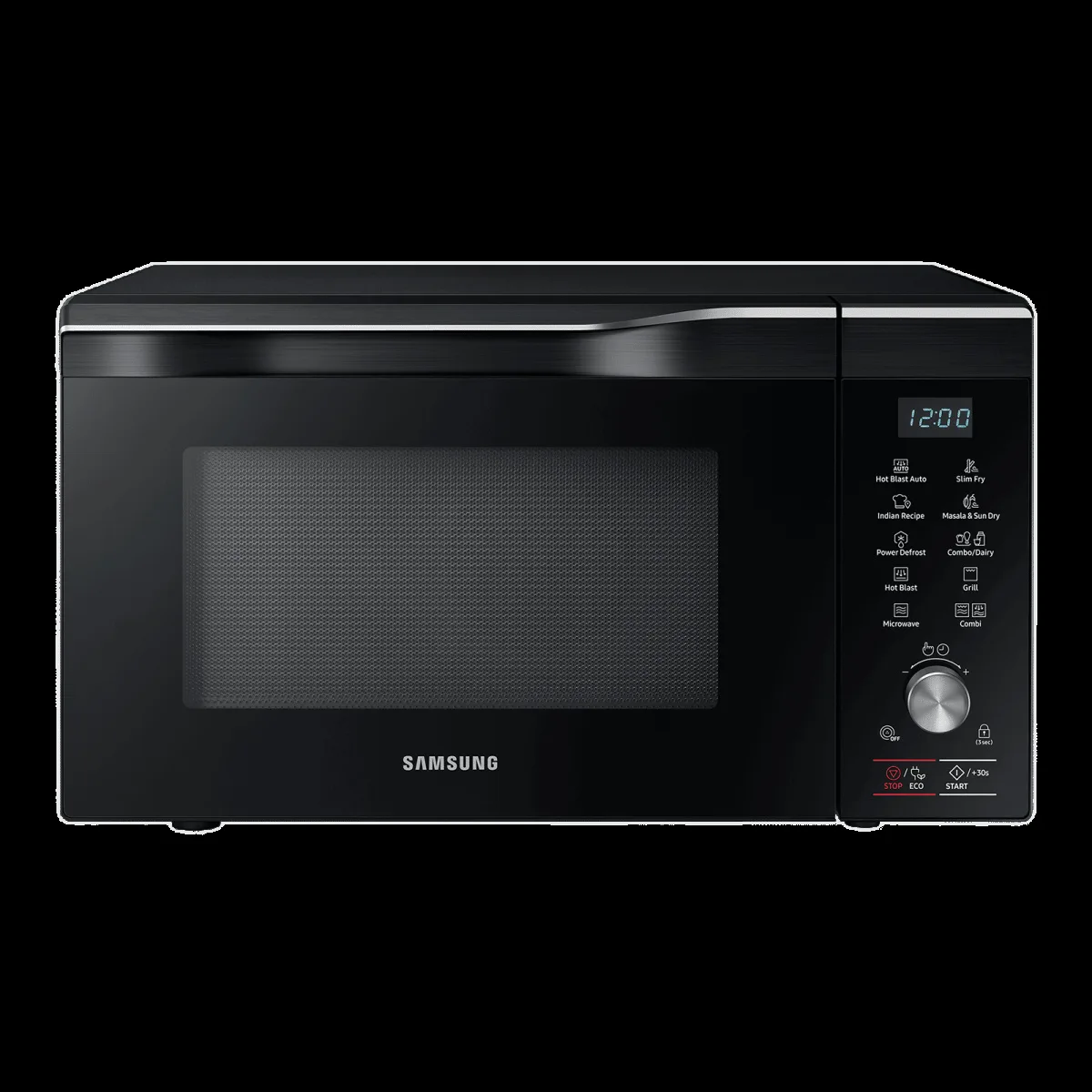 SAMSUNG 32L Convection Microwave Oven with SLIM FRY Technology (MC32A7056CK/TL, Black)