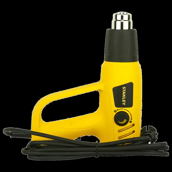 STANLEY STXH2000-IN 2000 W Electric Heat Gun (Adjustable Knobs And Switches, Yellow)